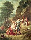 Eugene Delacroix Orpheus and Eurydice Spring from a series of the Four Seasons 1862 painting